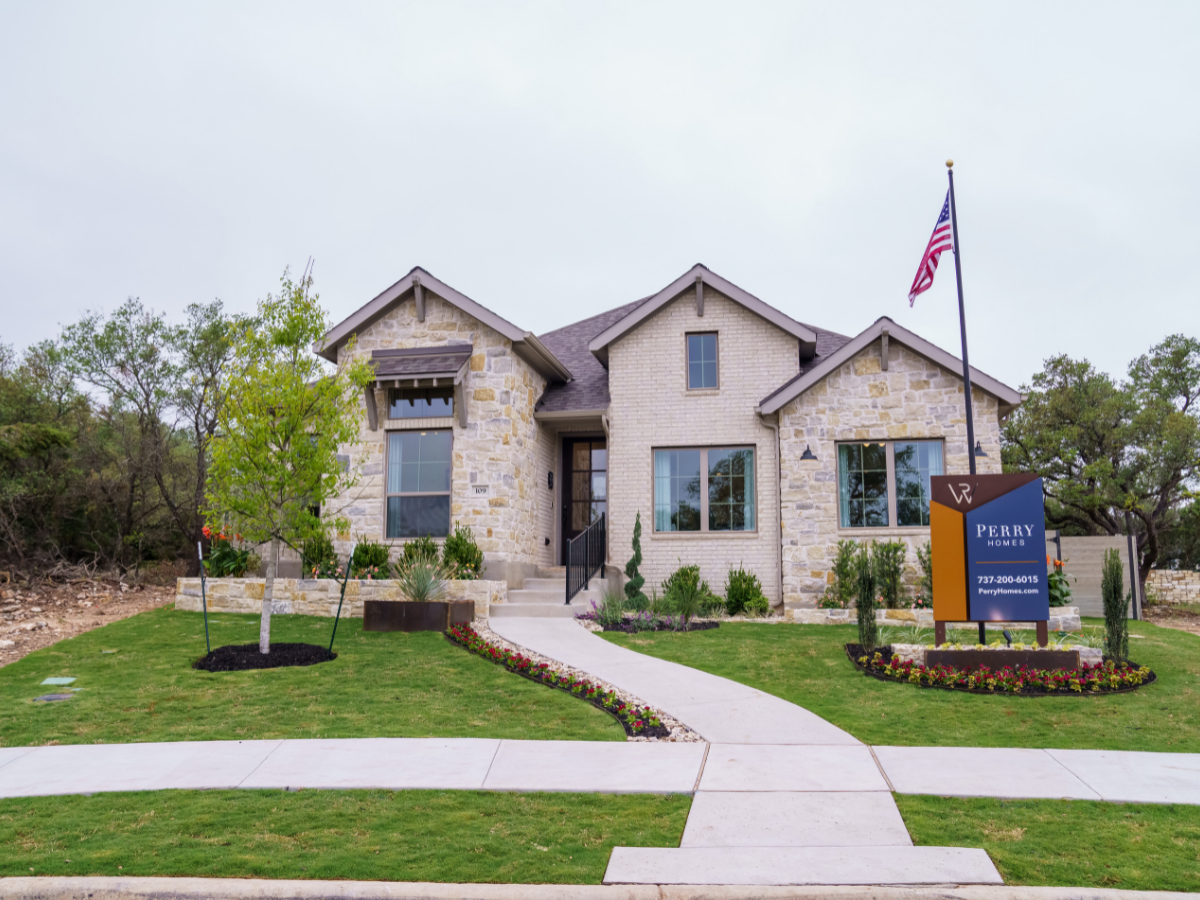 model home landscaping in Austin, TX