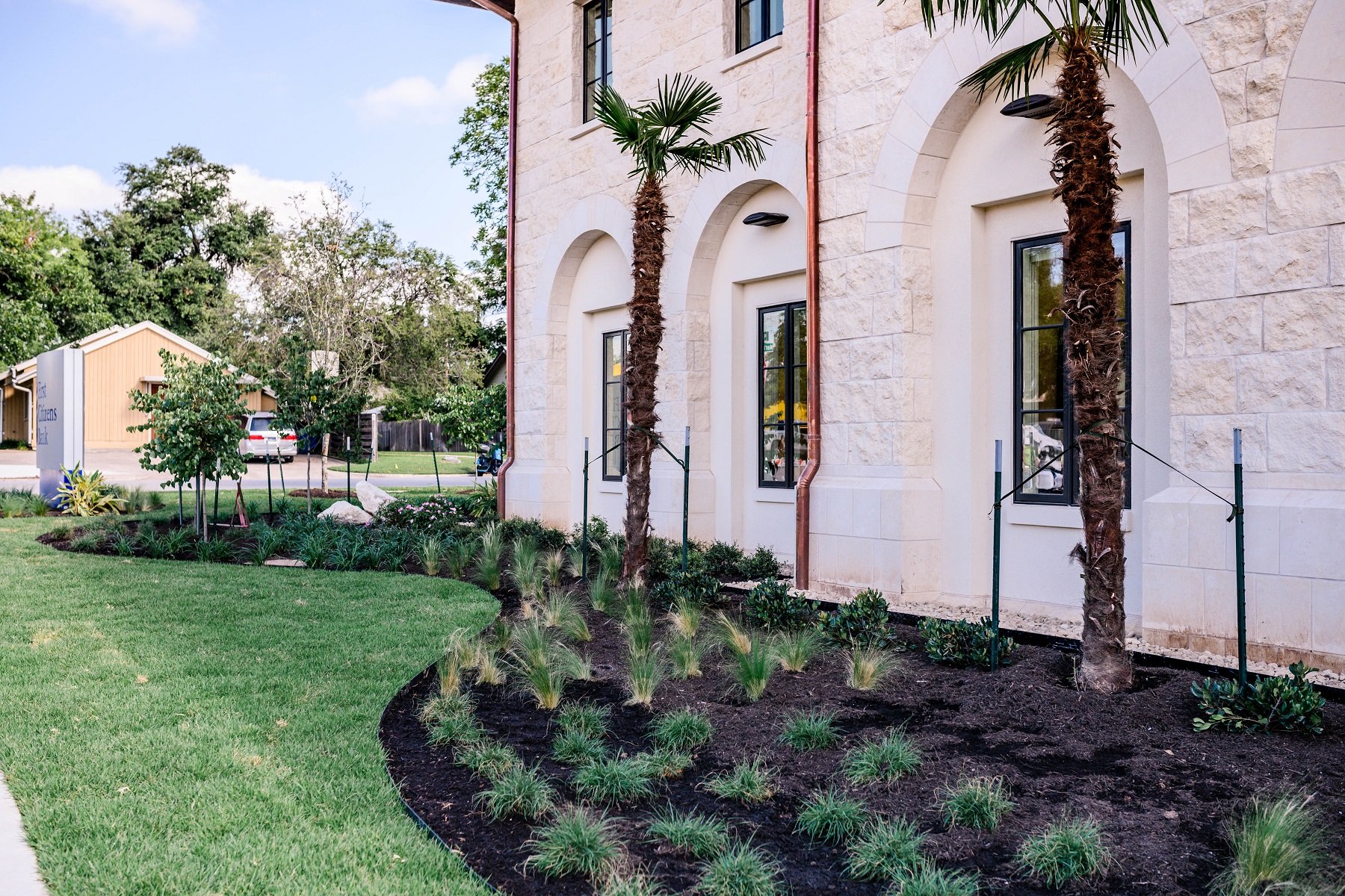First Citizens Bank in Austin TX Completed landscaping