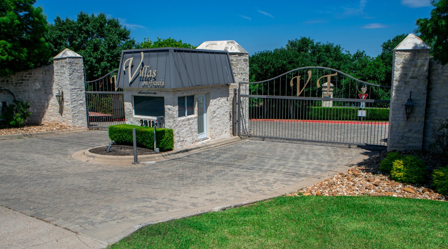 HOA community entrance landscaping