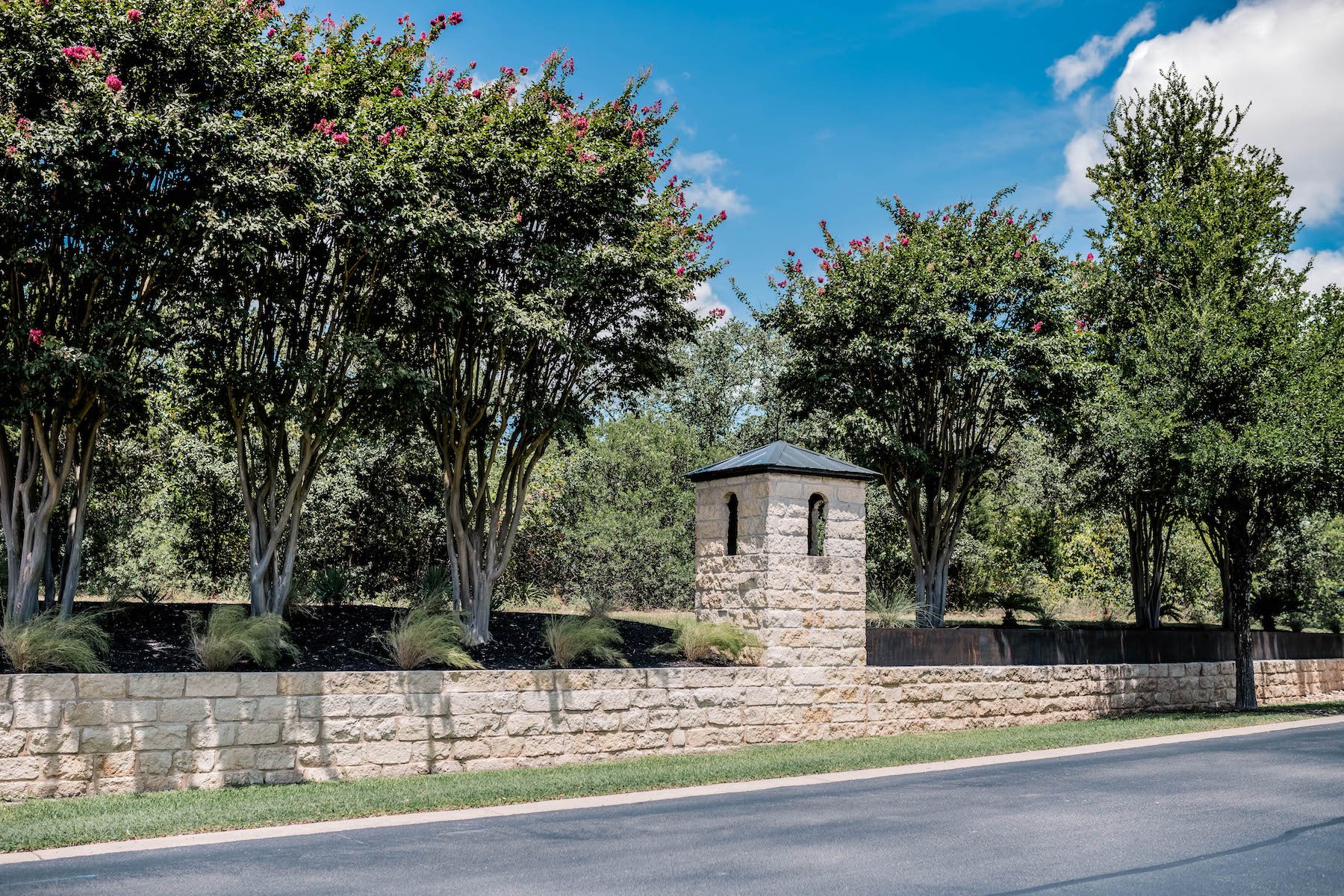 Retaining wall on commercial property