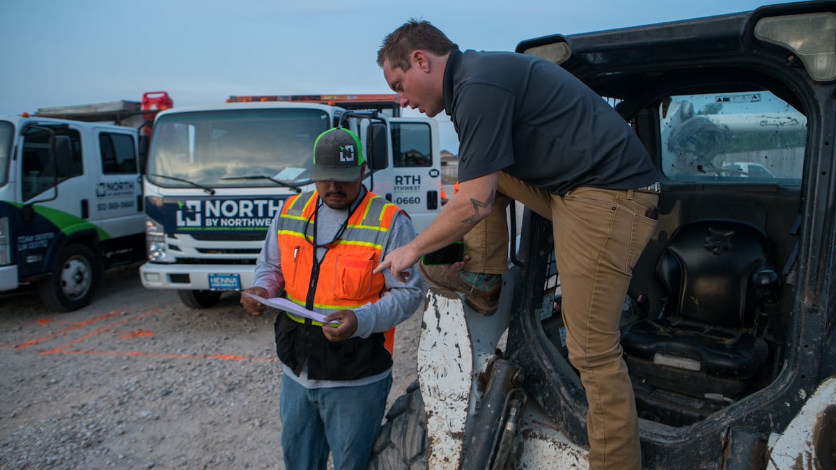 North By Northwest commercial landscaping construction crew