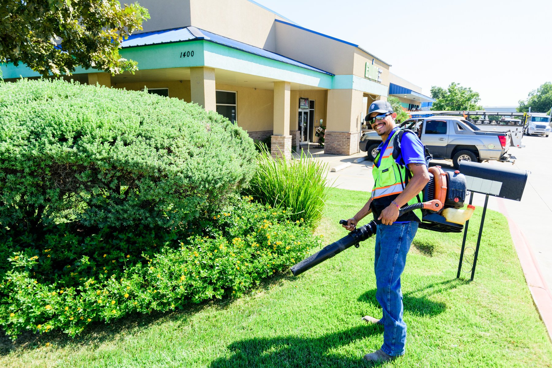 North by Northwest crew working on Ewing property