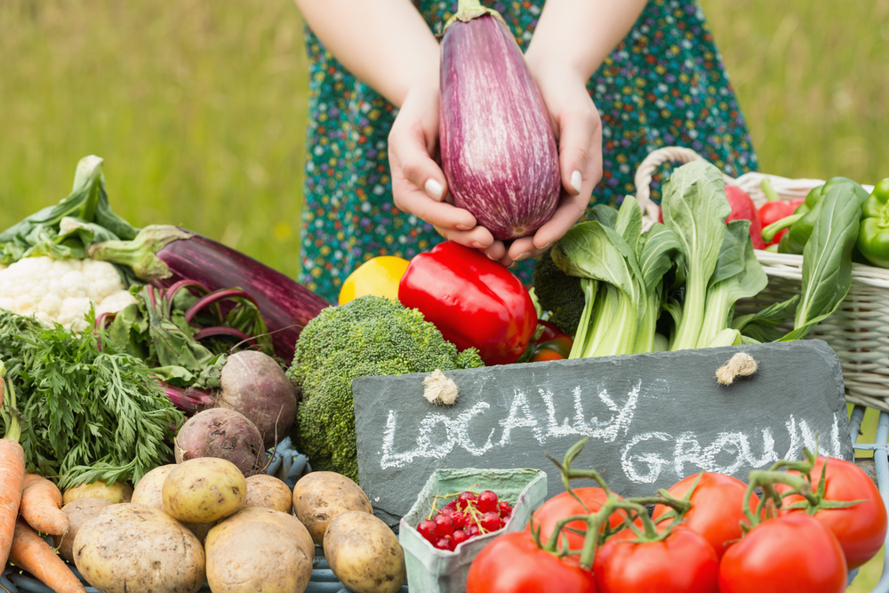 locally grown garden vegetables in HOA