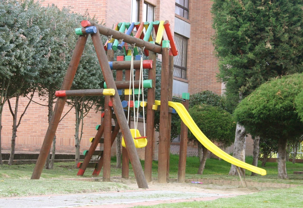 Children playground at apartment complex